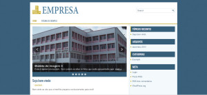 Um modelo de site personalizado com movimento!